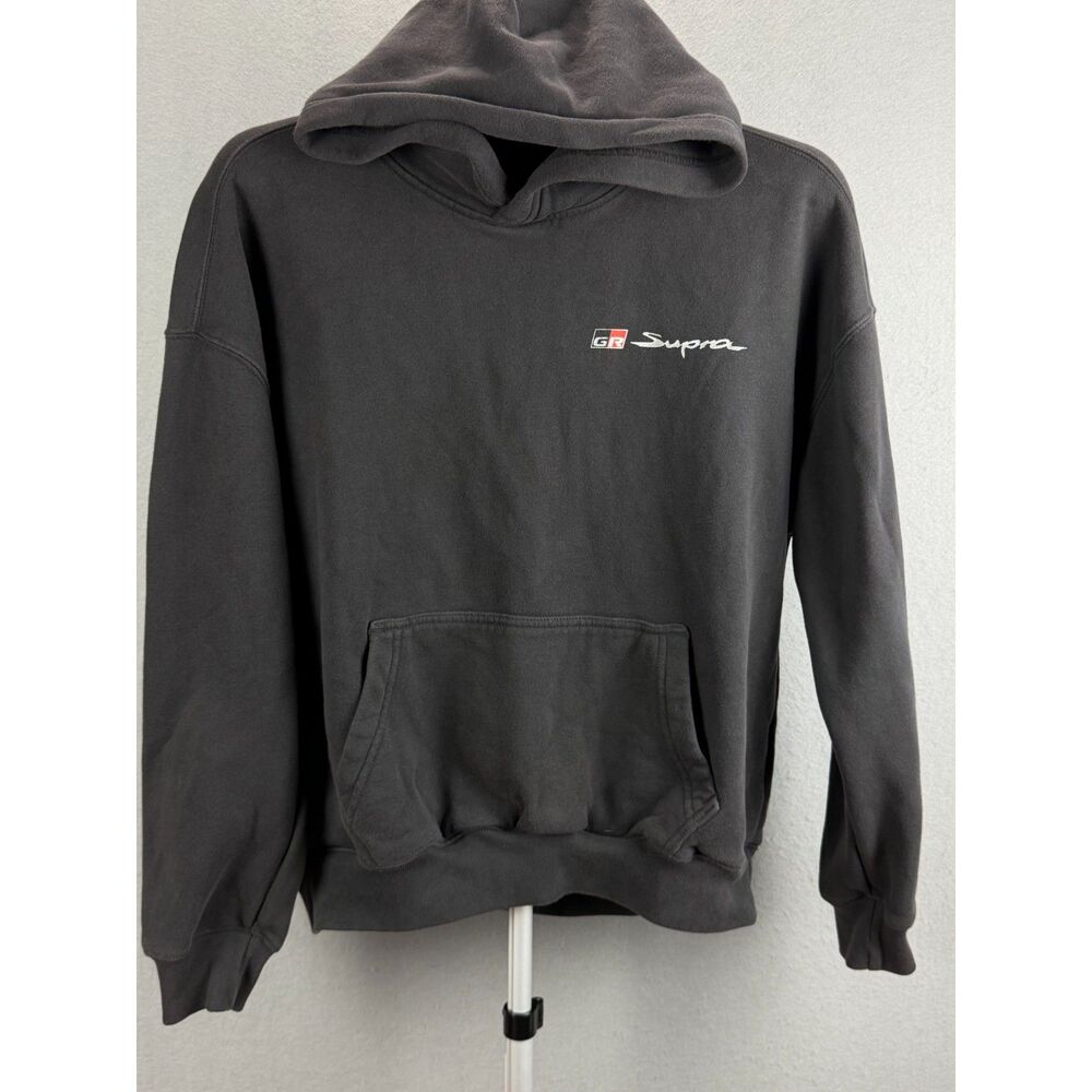 Hollister Toyota GR Supra Boxy Hoodie Men's S Faded Black Dragon Graphic